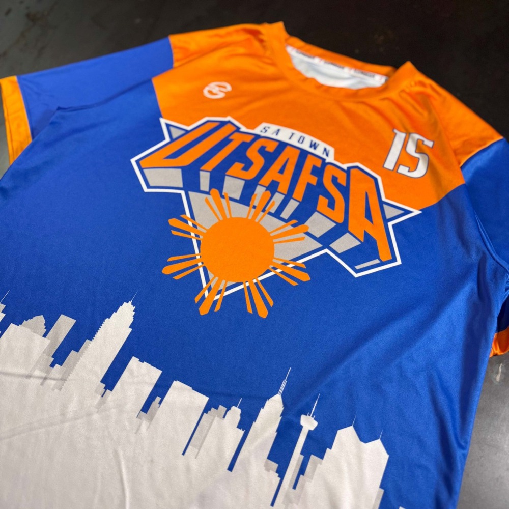 UTSA FSA Sportswear Town Jersey Blue Orange Large Big‎ Disc 15 Mens Romscor